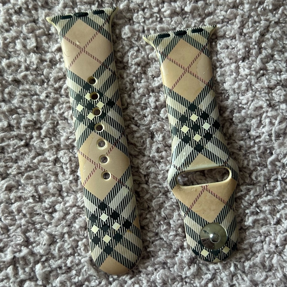 Plaid Pattern Watch Band